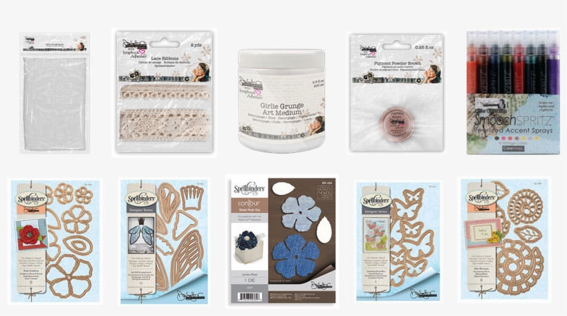 Below Are Images Of Donna's Products That I Used - Spellbinders Shapeabilities Dies-cascading Butterflies, transparent png #5139029