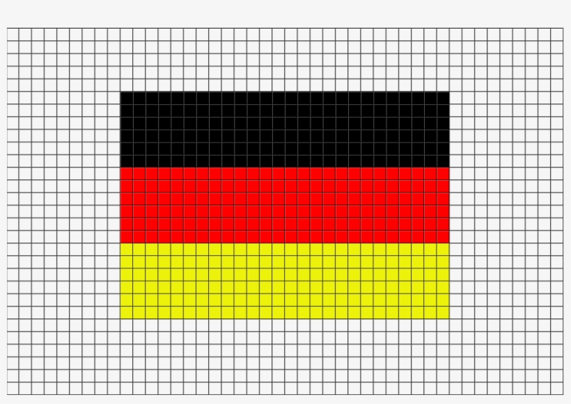 Flag Of Germany Pixel Art From Brikbook - German Flag Pixel Art, transparent png #5139431