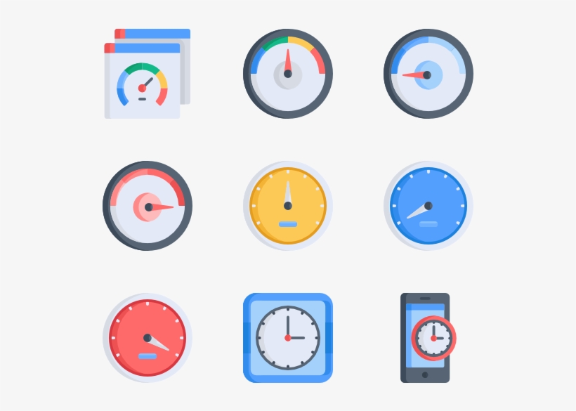 Speedometer & Time - Road Sign Icon, transparent png #5141199