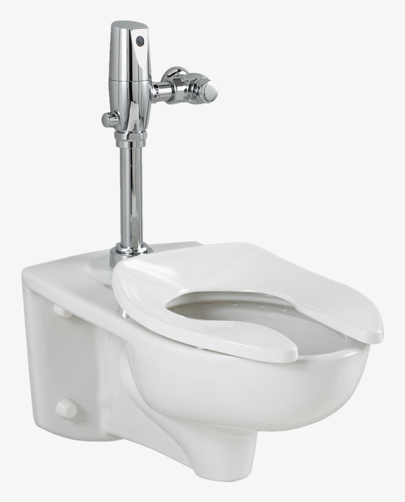 Afwall Toilet With Selectronic Exposed Battery Flush - Wall Mount Flush Valve Toilet, transparent png #5142601