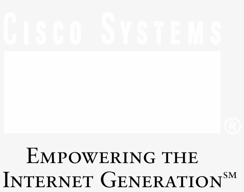 Cisco Systems Logo Black And White - Cisco Systems, Inc., transparent png #5142778
