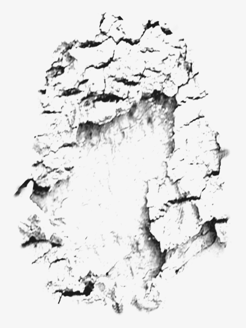 Broken Wall Cracks Black Png Shatter - Wall Peeling Png, transparent png #5142912
