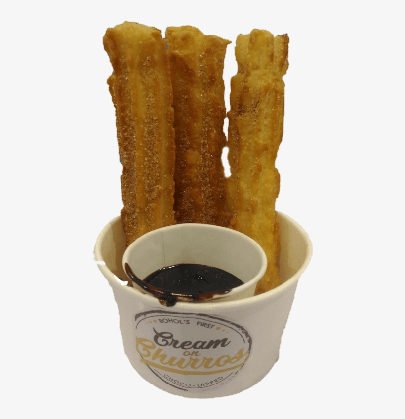 Churros With Dip - Cream On Churros, transparent png #5143023