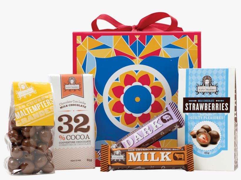 San Churro Gift Hamper Chocolate - Gift Basket, transparent png #5143073
