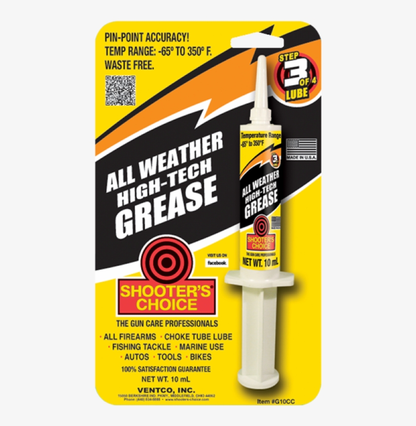 Shooters Choice Synthetic All Weather High Tech Gun - Shooters Choice Grease Syringe 12pk, transparent png #5143586