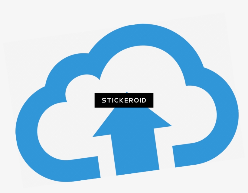 Upload To Cloud Blue Button - Graphic Design, transparent png #5144041