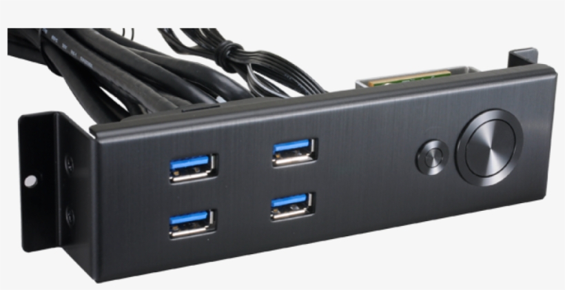 Lian Li Bz U08 4x Usb3 - Lian Li Bz-u08b Computer Case Part Usb 3.0 X4, Power, transparent png #5144346