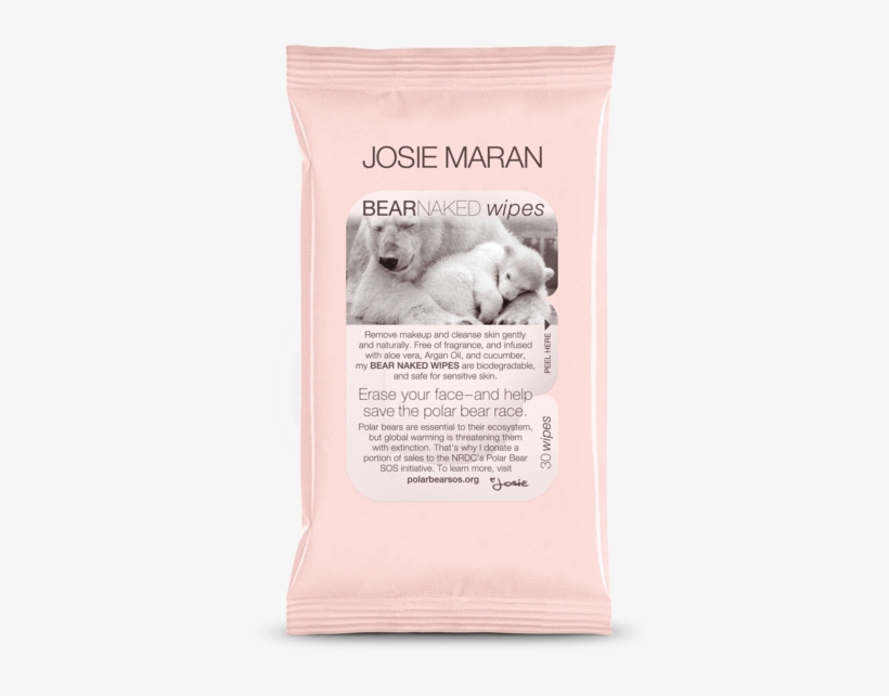 Bear Naked Wipes - Josie Maran Bear Naked Wipes 8 Wipes, transparent png #5145454