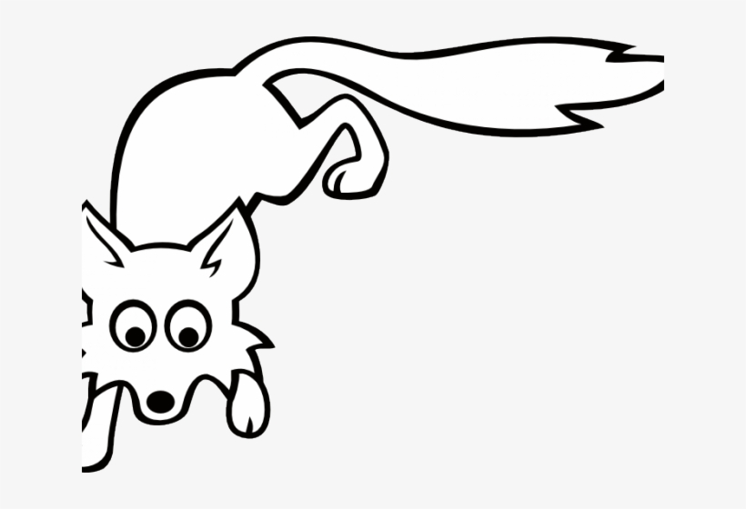 Arctic Fox Clipart - Fox Clip Art Black And White, transparent png #5145553