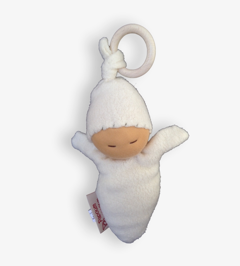 Sweet Pea Baby With Hardwood Teething Ring - Michigan, transparent png #5145751