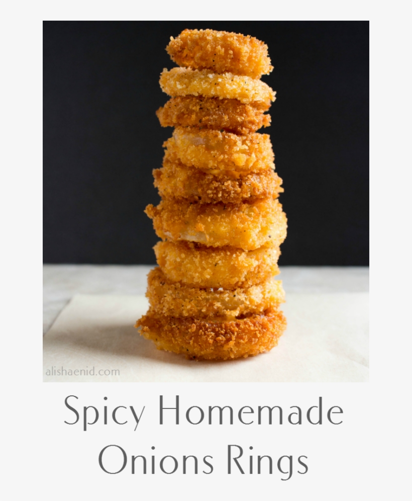Spicy Homemade Onion Rings - Recipe, transparent png #5146930