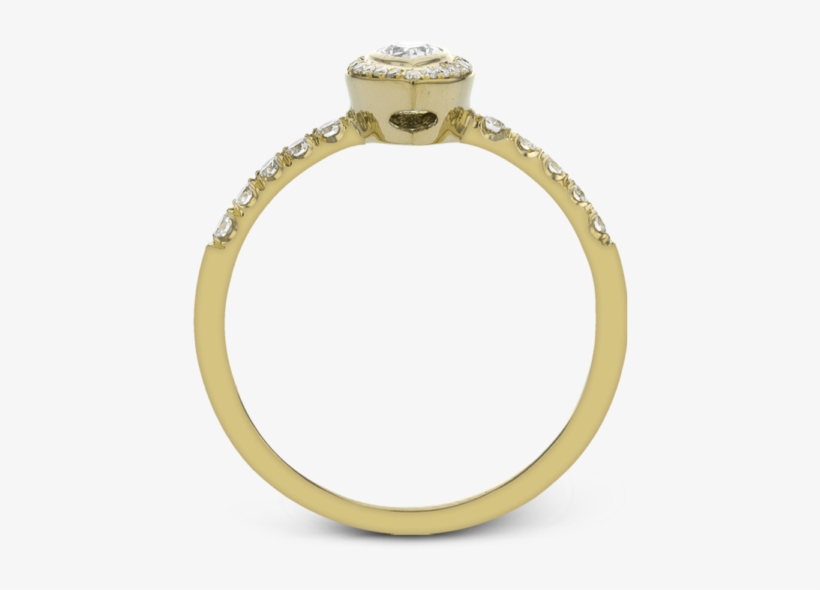 Romantic Petite Pear Halo Ring, transparent png #5148207