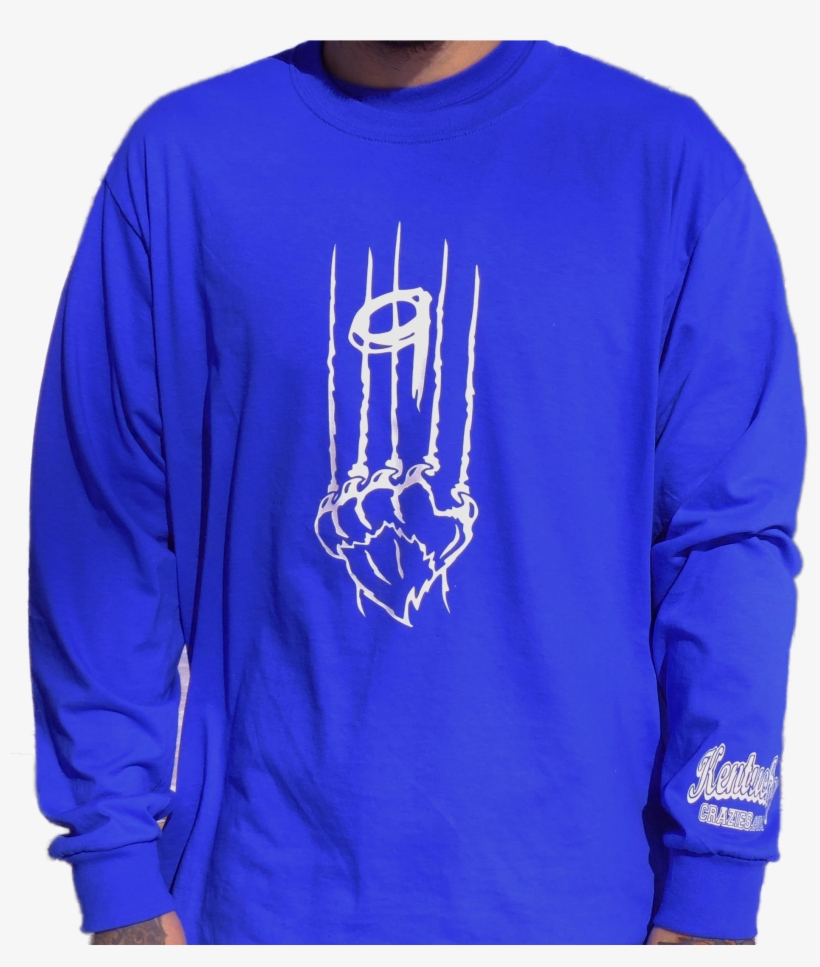 Cat Scratch Long Sleeve - Long-sleeved T-shirt, transparent png #5148320