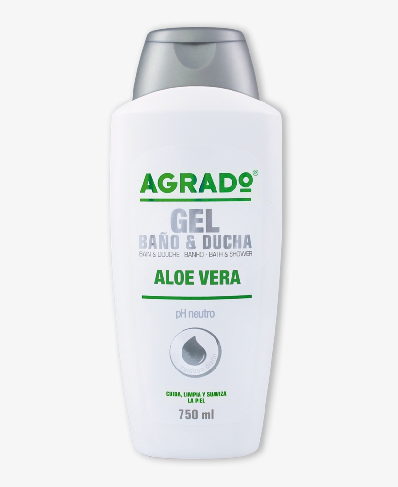 Gel Baño Y Ducha Aloe - Agrado Cosmetic Dermo Gel 750ml Shower 750 Ml, transparent png #5149213