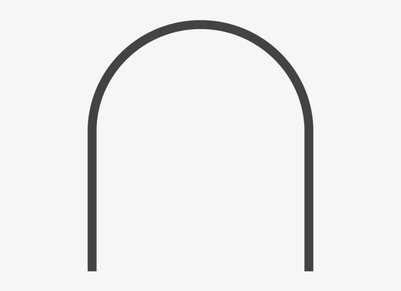 Round Top Arch - Black Arch Png, transparent png #5149316