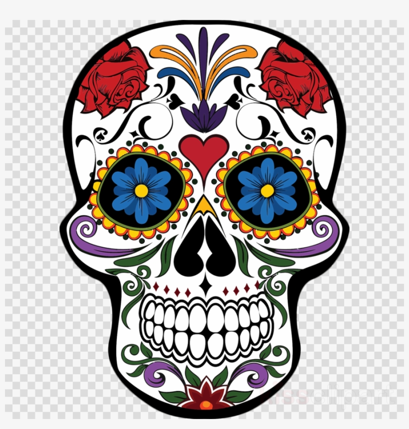 Mexican Day Of The Dead Skull Clipart Day Of The Dead - Skull Clipart, transparent png #5150318