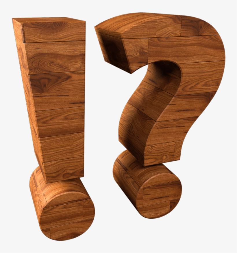 Transparent Png Exclamation And Question Mark Wood - Portable Network Graphics, transparent png #5151241