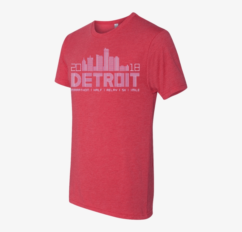 Detroit Skyline Short Sleeve - Active Shirt, transparent png #5151877