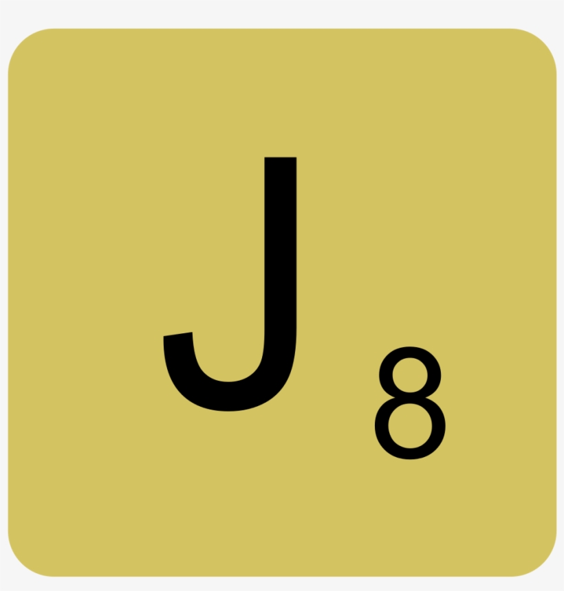 Scrabble Letter J - Les Lettres Du Scrabble, transparent png #5152030