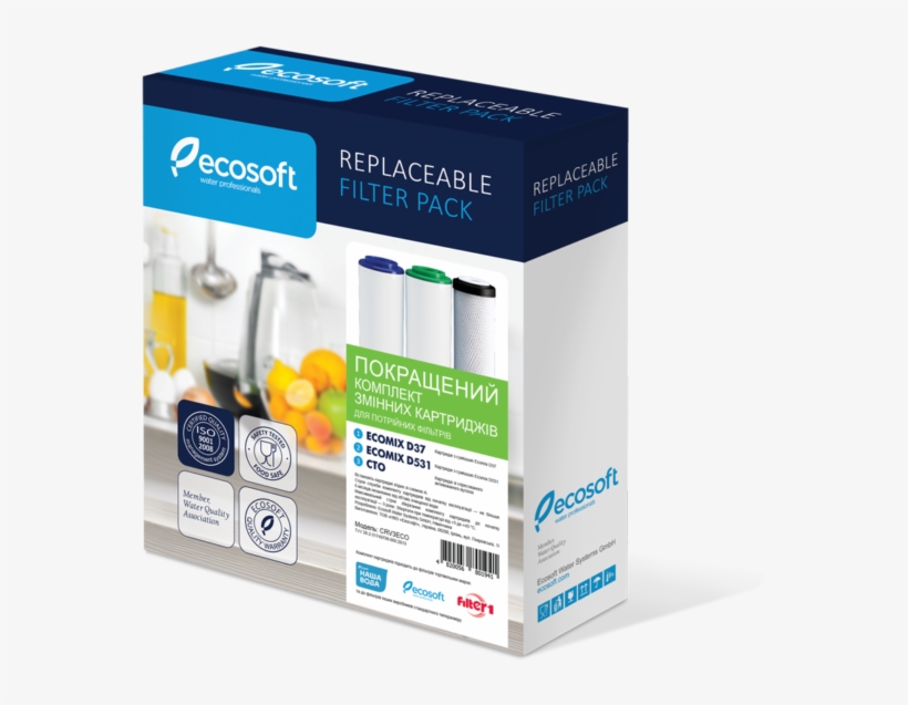 Комплект Картриджей Ecosoft Улучшенный Для Тройных - Наша Вода № 4 Комп 2, transparent png #5152656
