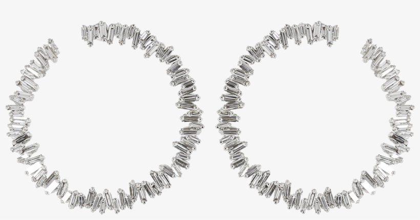 Loading Zoom - Diamond Baguette Earrings, transparent png #5153672