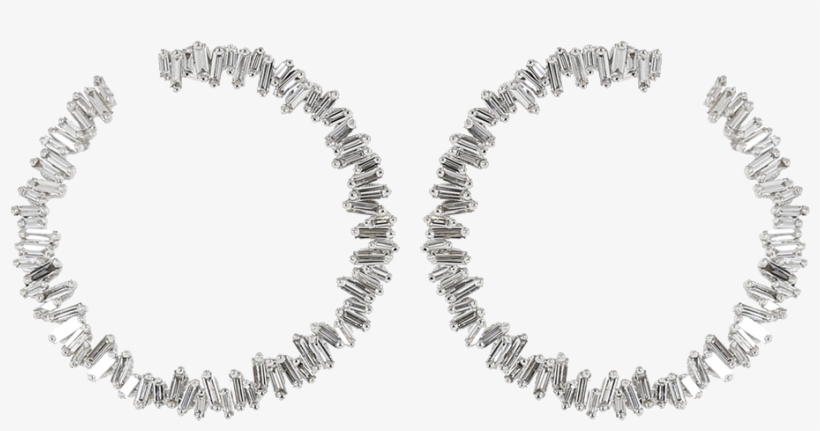 Loading Zoom - Diamond Baguette Earrings, transparent png #5153672