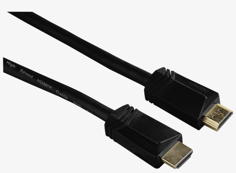 High Speed Hdmi™ Cable, Plug - Hama High Speed Hdmi Cable 5m Video Cable, transparent png #5154309