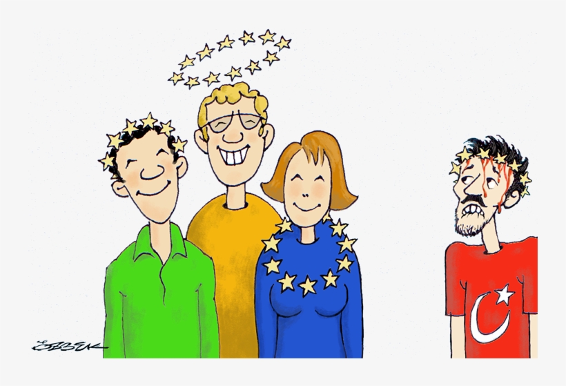 Family Cartoon Of 5 - European Family Cartoon, transparent png #5154705