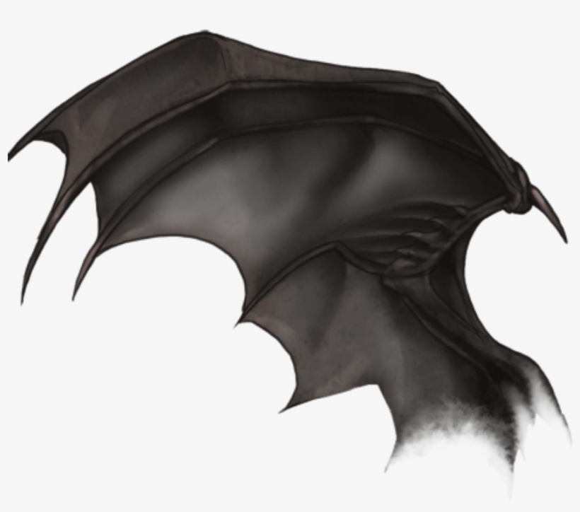 Wing Black Batwing Demon @schattenweltwolf - Drawing, transparent png #5155147