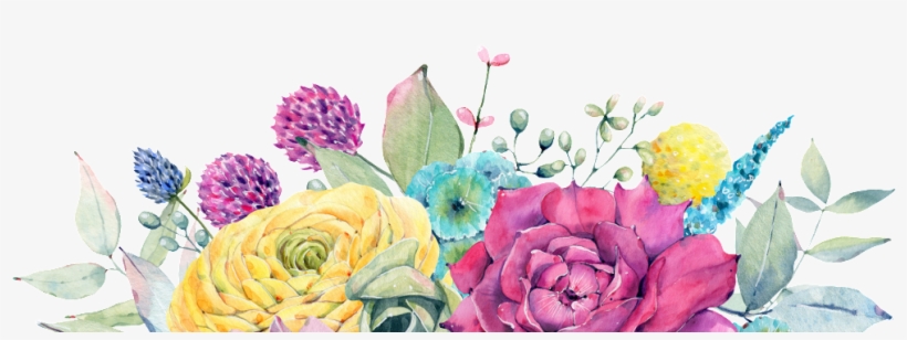 Hand Painted Flowers Blooming Flowers Png Transparent - Watercolor Painting, transparent png #5155675