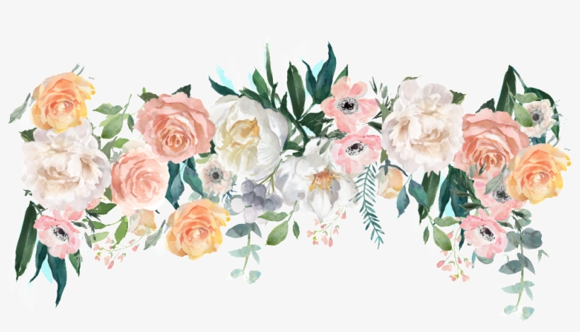 Beautiful Hand Painted Flowers - Free Printable Floral Banner, transparent png #5155862