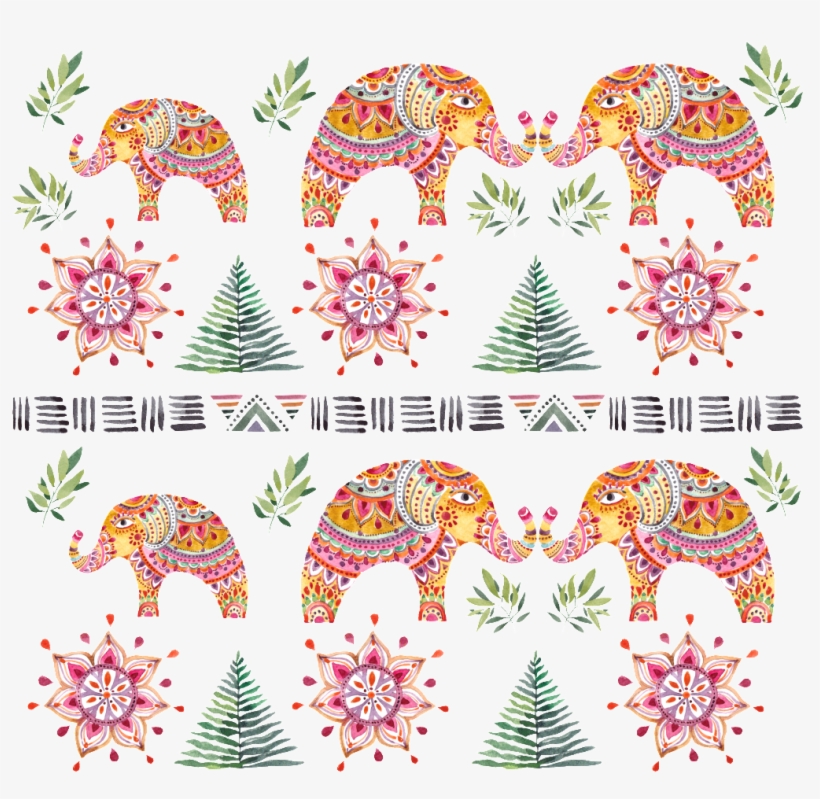 Grain Elephant Cartoon Background - Elephant Swear: Swear Word Coloring Book For Ranting, transparent png #5156032