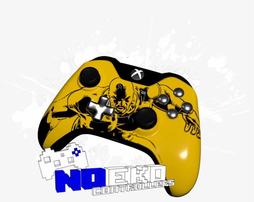 Noeko Arcades Custom Luke Cage Xbox One Controller - Game Controller, transparent png #5159849