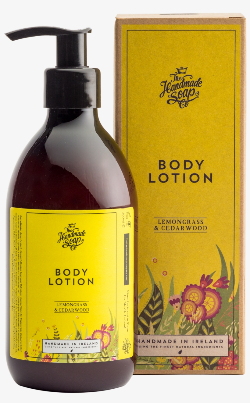 All Natural Handmade Lemongrass & Cedarwood Body Lotion - Handmade Soap Company Lemongrass And Cedarwood Hand, transparent png #5159947