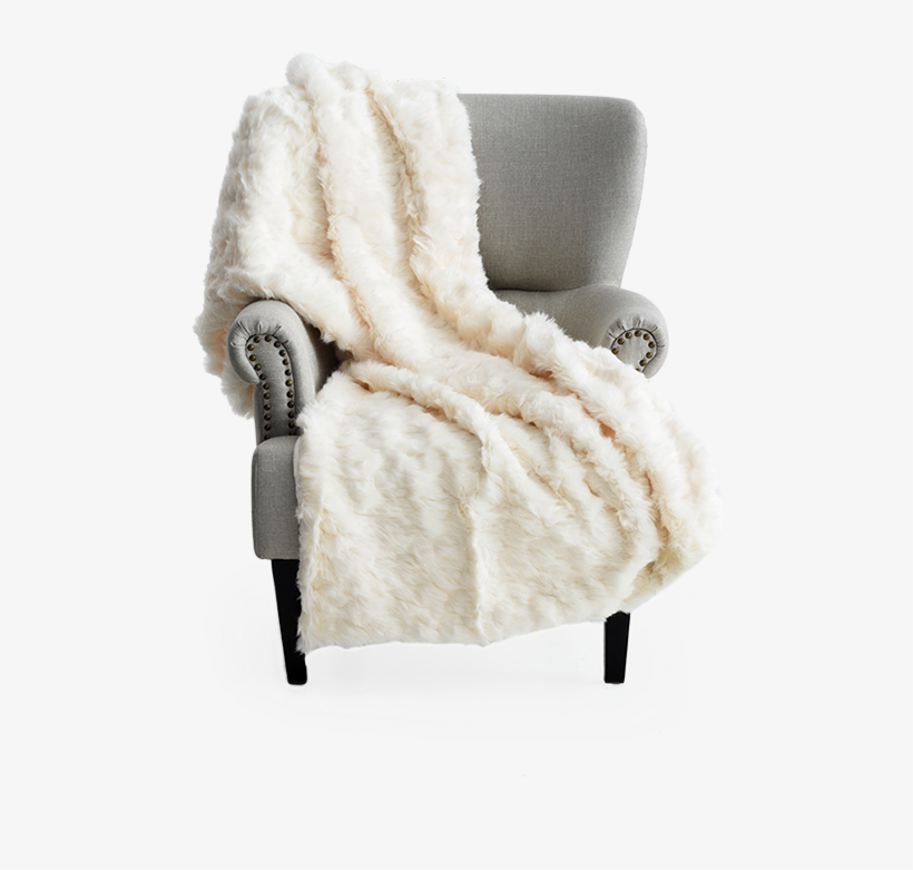 Image For Faux Fur Throw - Chair, transparent png #5162278