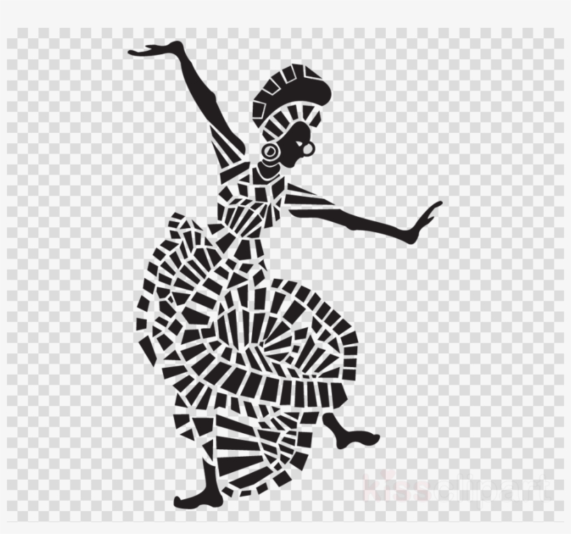 African Dance Silhouette Clipart African Dance - Dancing African People Silhouette, transparent png #5163586