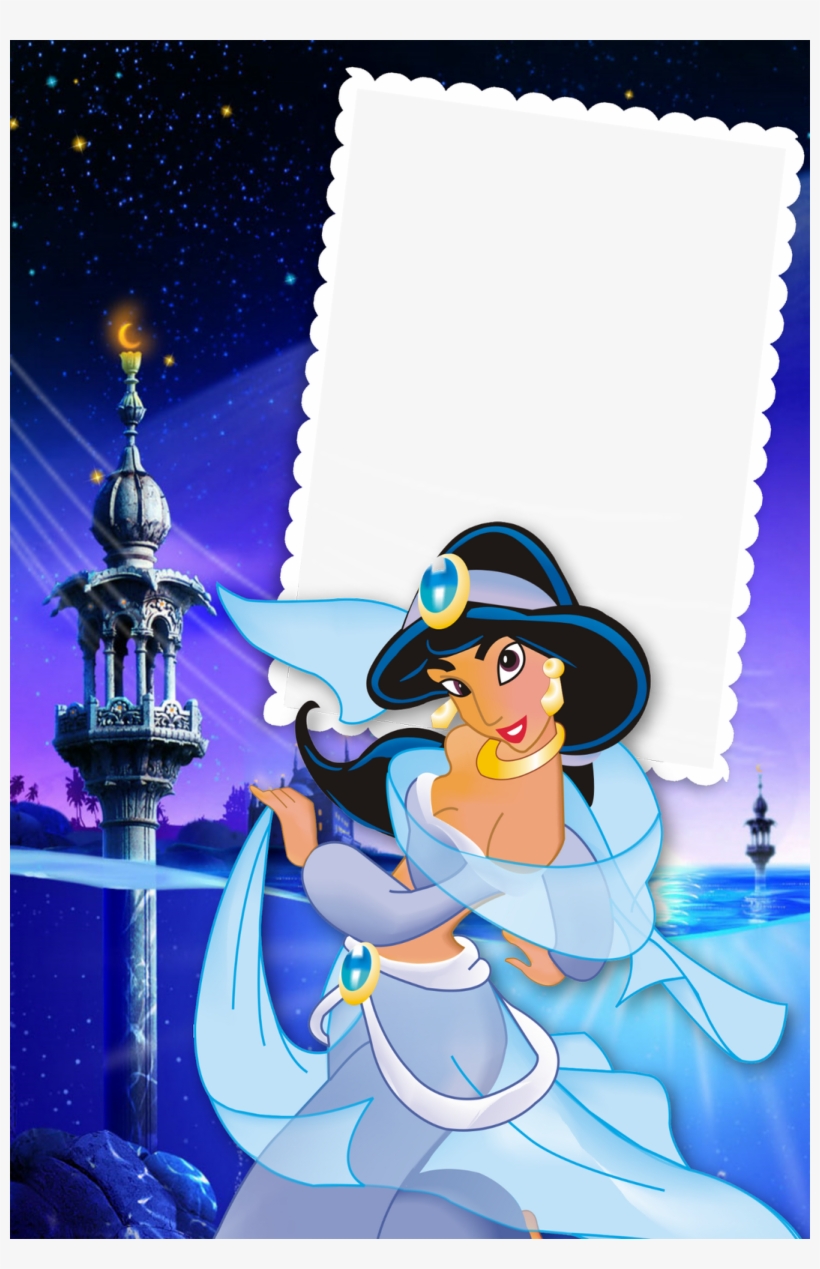 Frame Png Marcadores Flores Png Molduras E Frames Png - Princess Jasmine, transparent png #5164146