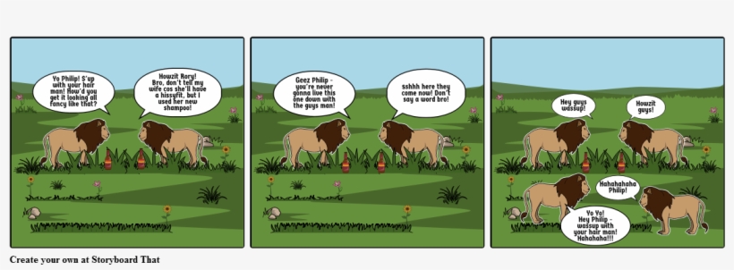 Lions - Cartoon, transparent png #5167428
