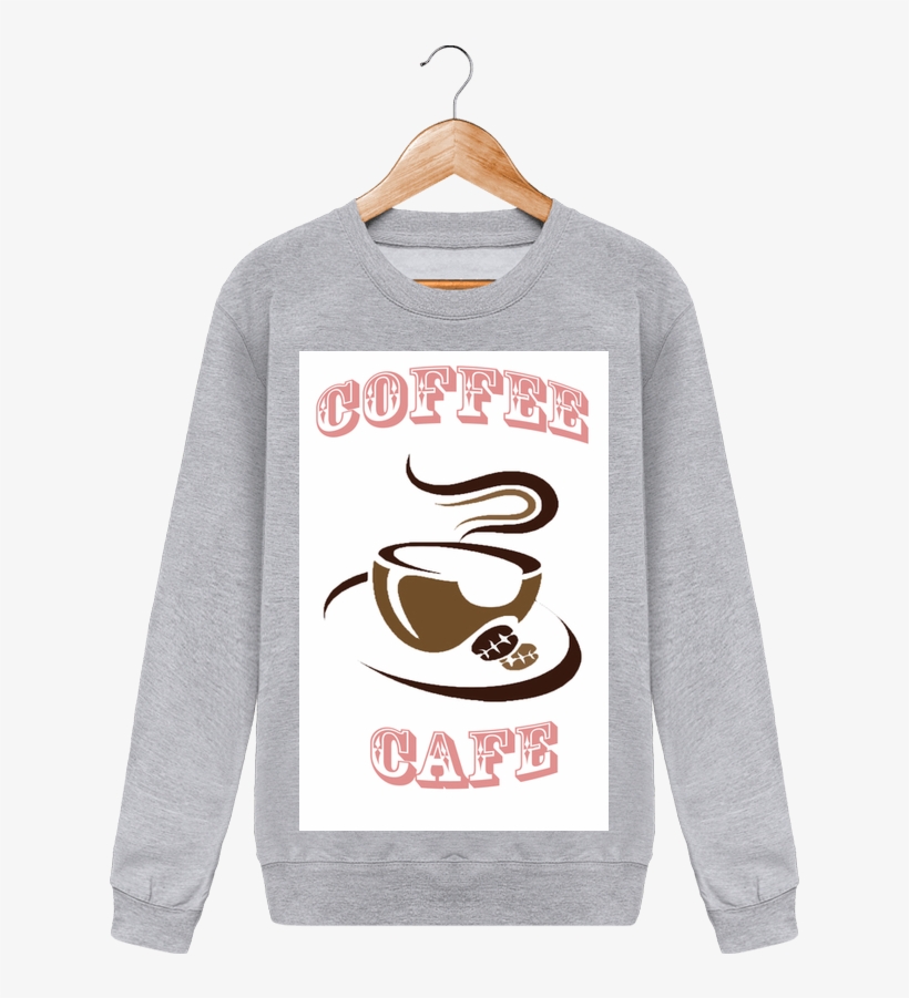 Sweat Col Rond Unisexe Coffee Par Panini - Sweatshirt, transparent png #5168244