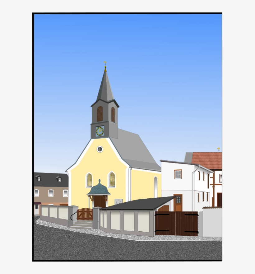 Village Church - Clip Art, transparent png #5169435
