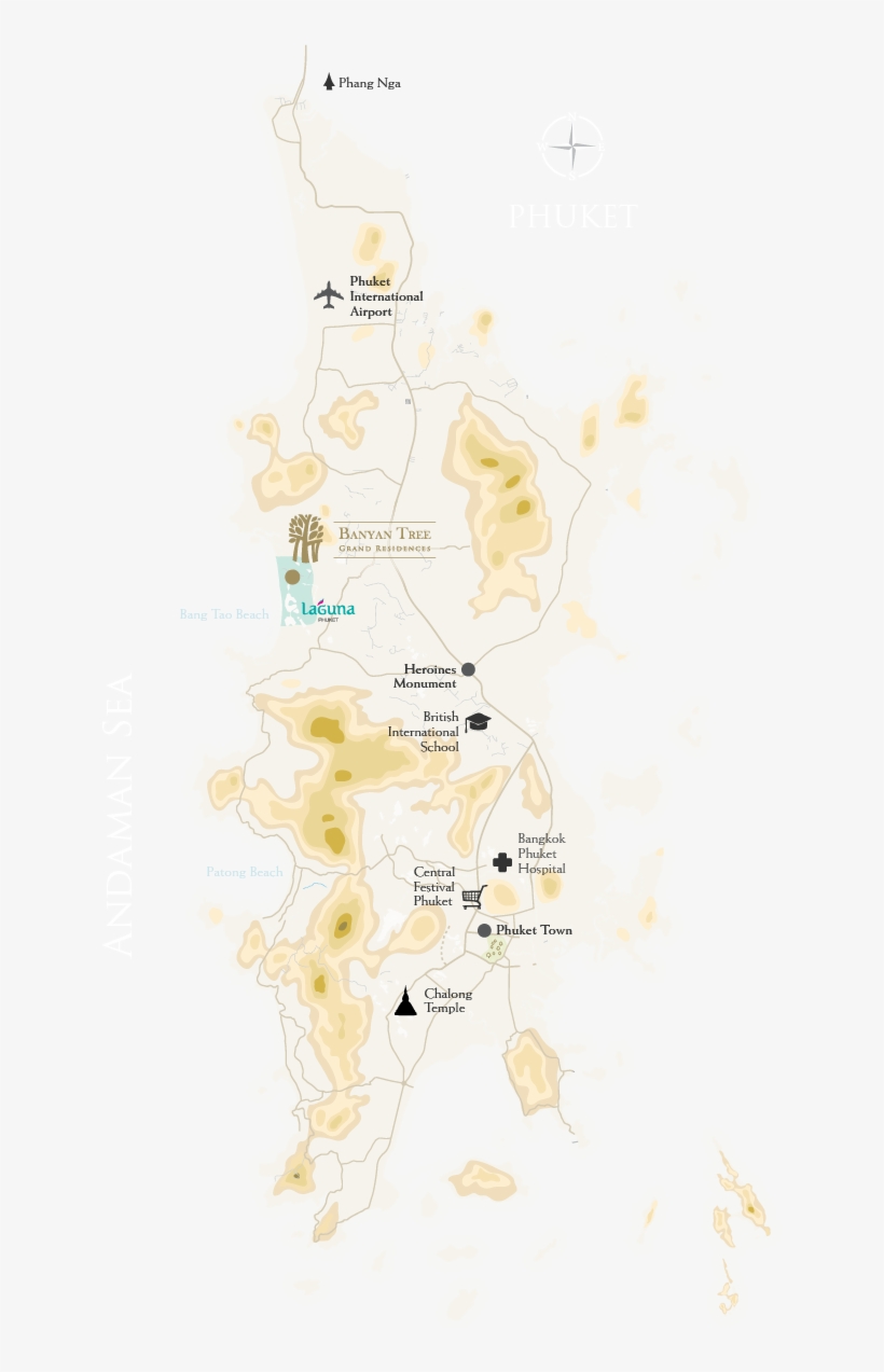 Map - Phuket Map Point Yamu, transparent png #5169839