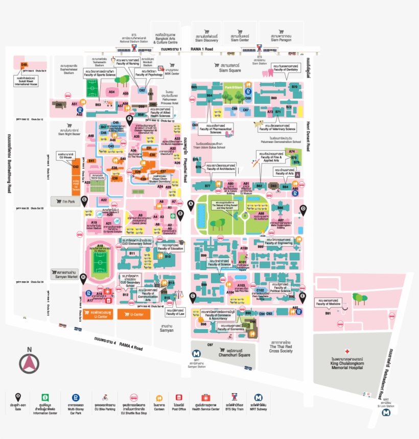 Chulalongkorn University Map - Food, transparent png #5169895