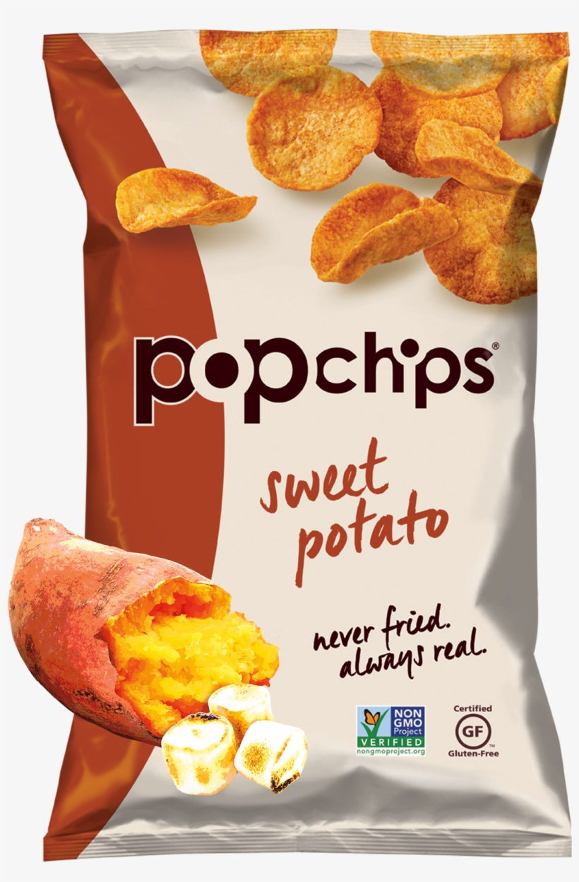 One Potato, Two Potato, Sweet Potato, Four - Popchips Sweet Potato Chips - 3.5 Oz., transparent png #5170004