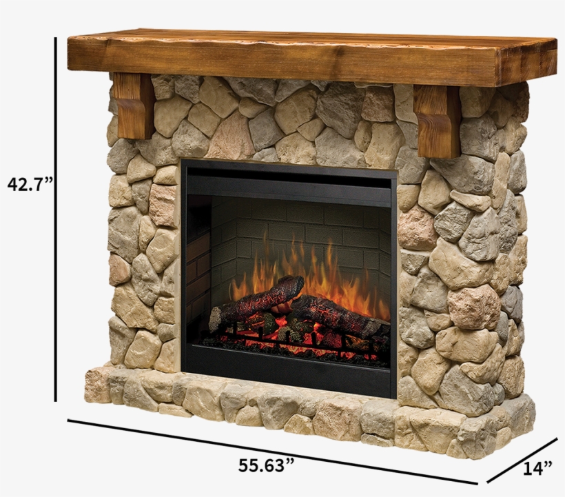 Faux Electric Fireplace Mantel, transparent png #5171050
