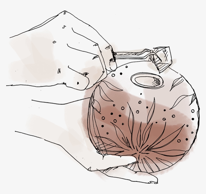 After Baking, The Ball Is Delicately Polished And The - Sketch, transparent png #5171783