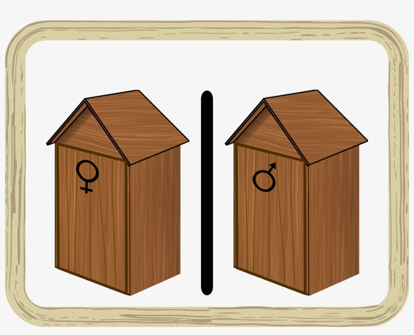 Unisex Public Toilet Outhouse Bathroom - Toilet, transparent png #5172331