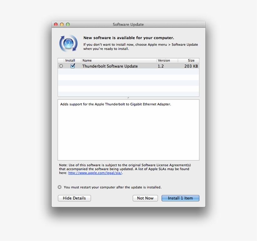 Thunderbolt Update - Software Update, transparent png #5173128