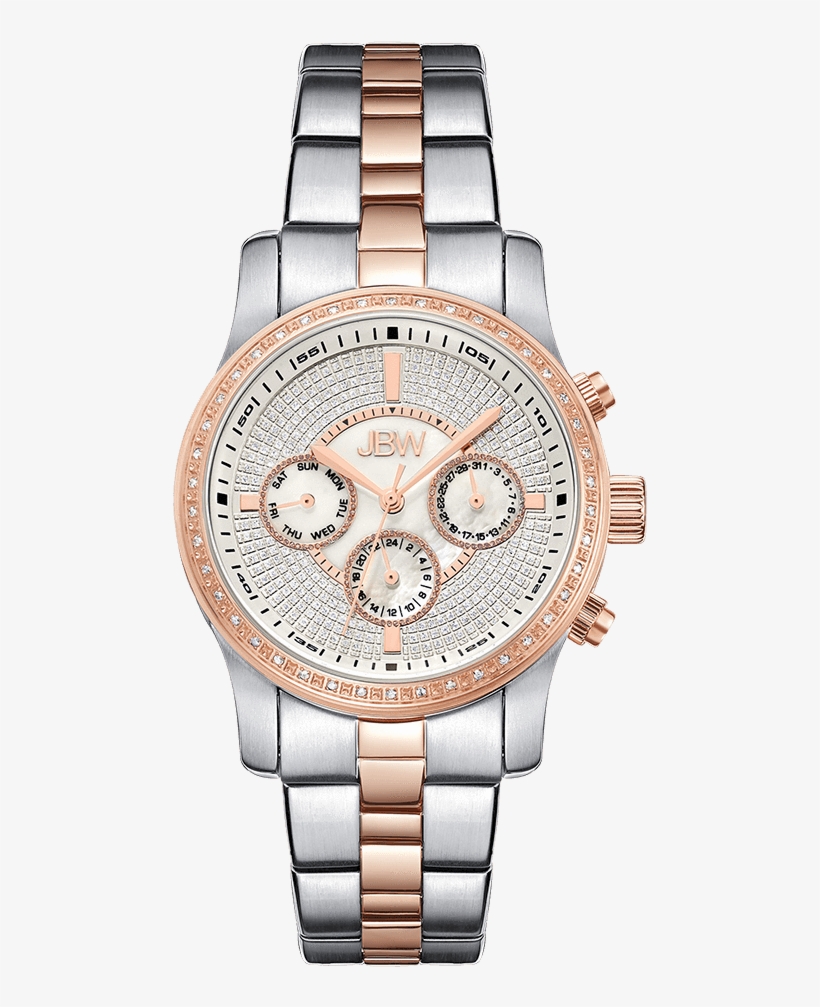 Jbw Vixen J6327b Two Tone Stainless Steel Rosegold - ماركة جي بي دبليو, transparent png #5174376