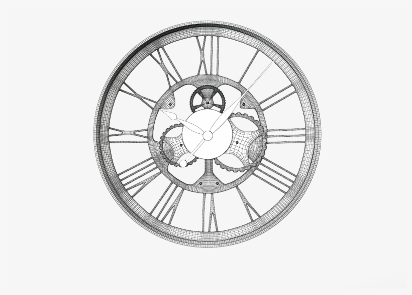 Wall Clock Gear - Sport Car Tire Vector, transparent png #5174441