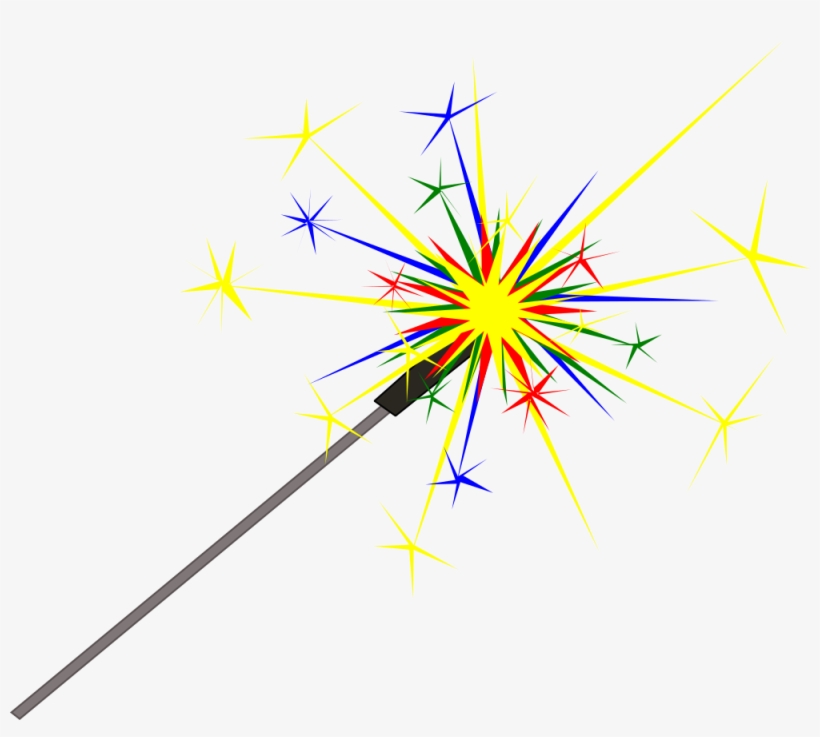 Fireworks Clip Sparkler Clip Art Library - Clip Art Sparkler, transparent png #5176115